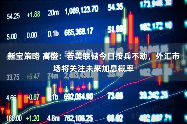 新宝策略 高盛：若美联储今日按兵不动，外汇市场将关注未来加息概率